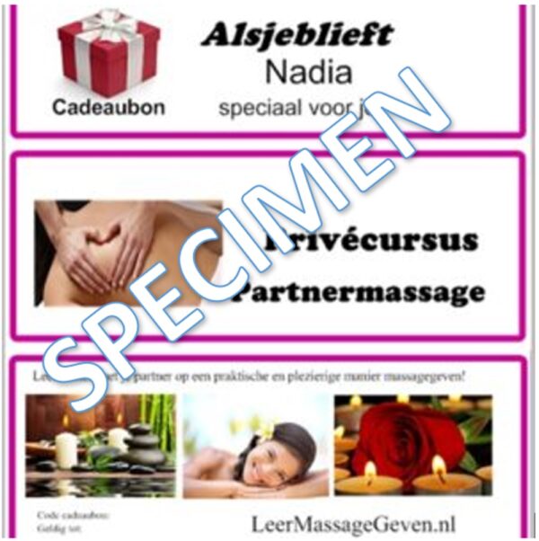cadeaubon massage workshop cursus